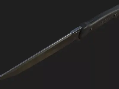 Tanto Knife - Game Ready - 4K PBR Low-poly 3D model