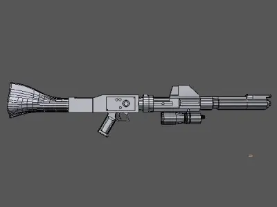 DC-15A Blaster rifle 3D model