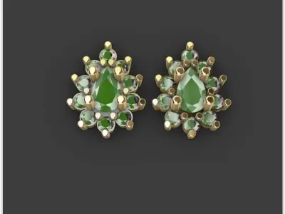 new commercial earrings collection 22 files top 3D print model