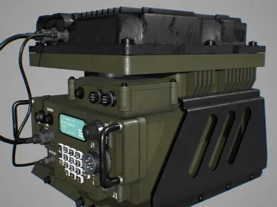 Army Radio Transceiver 3D model