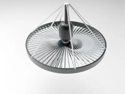 Jet style Ceiling Fan 3D model