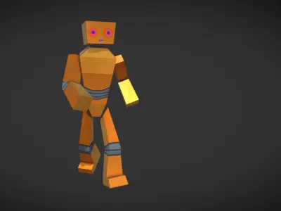 Bob - The Robot Free low-poly 3D model