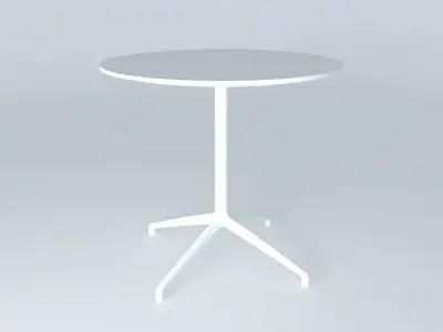 White dining Table Free 3D model
