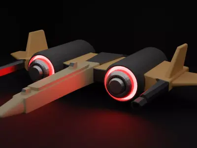 Beigecraft Voyager Low-poly 3D model