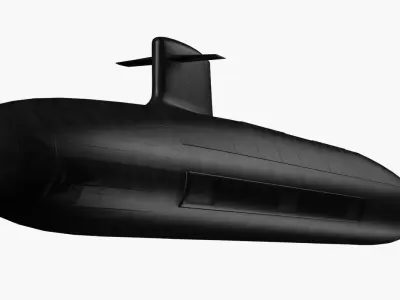 SSBN Le Triomphant 3D model