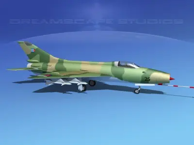 MIG-21 Fishbed V10 3D model