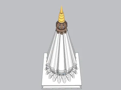 indian dome detail 3D model