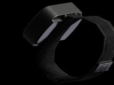 Game-Ready GARMIN Foretrex 401 Wrist top Low-poly 3D model