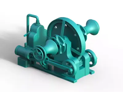 STEAM WINCH FOR SHIP MODEL DAMPFWINDE FEUR SCHIFFSMODELL 3D print model
