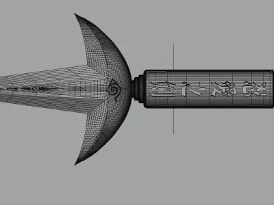 Stylized Minato Kunai  3D model