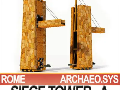 Roman Legionary Siege Tower A 3D model