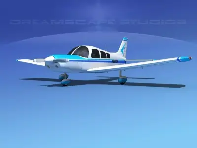 Piper PA-28 V11 3D model