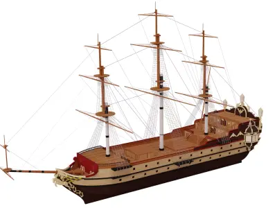 HMS Unicorn 3D model