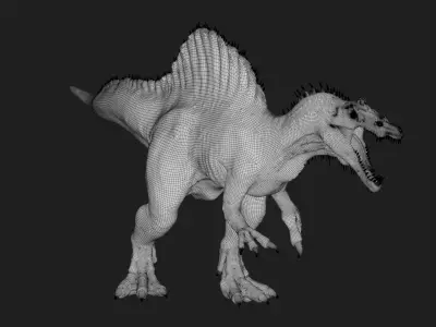 Spinosaurus Low-poly 3D model