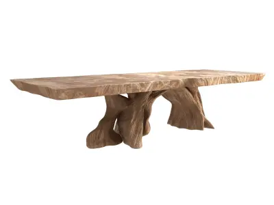 Coffee Table Wood Root 3D model