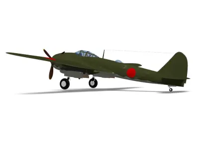 Kawasaki Ki102 hei 3D model