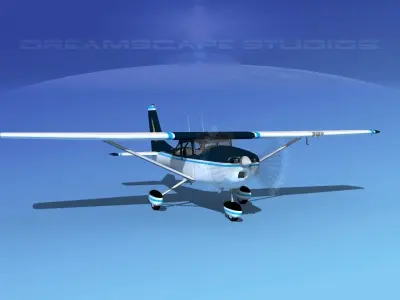 Cessna 172 Skyhawk 1967 V05 3D model