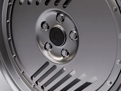 L2P wheel Low-poly 3D model