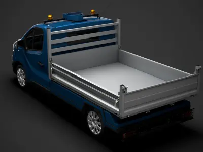 Renault Trafic Tipper 2020 3D model