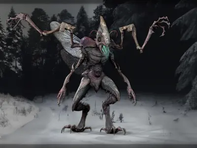 Termite - Demon Beetle Low-poly 3D model