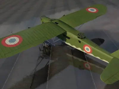 Potez 540 3D model