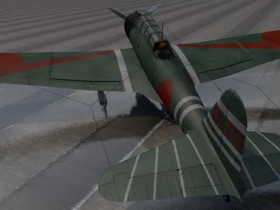 Nakajima B5N2 Kate 3D model