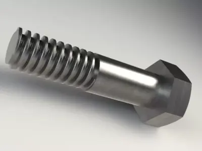 M10 Trapeze Bolt Free 3D model