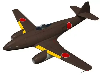 Ki-201 Karyu 3D model