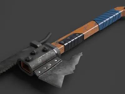 Modifiable Strike Weapon 21 Low-poly 3D model