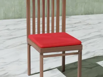 Dinning Table Set 3D Model Free 3D model