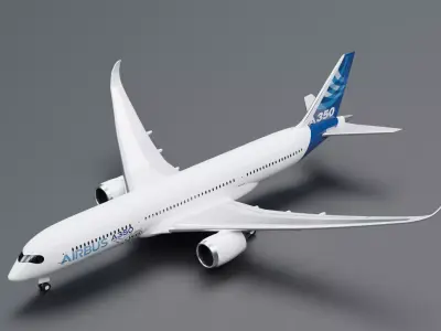 Airbus A350-900 XWB Airbus Home Livery 3D model