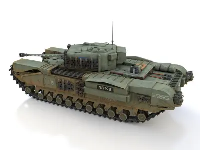 Churchill MK IV - Syke 3D model