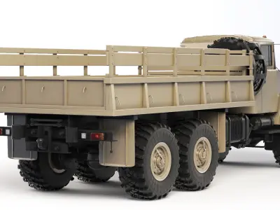 KrAZ 6322 flatbed body 1999 3D model