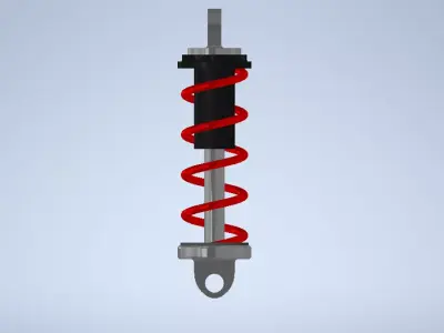 Shockbreaker coil spring 3D model