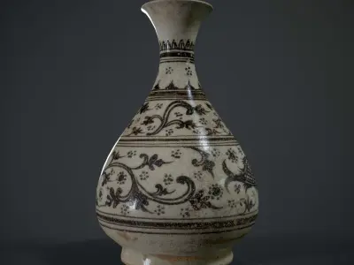 Kalong Vase Low-poly 3D model