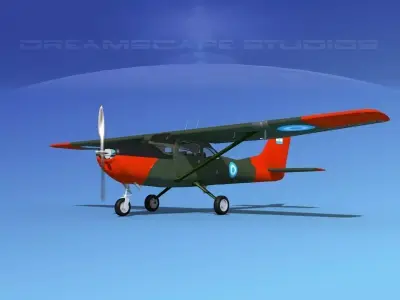 Cessna T-41 Mescalero Argentine Army 3D model