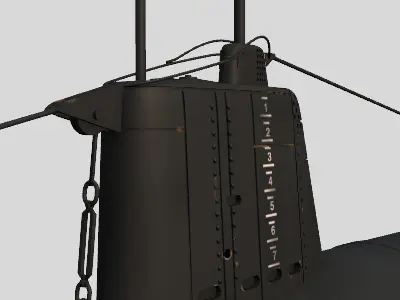 Type A Japanese Submarine 3D model