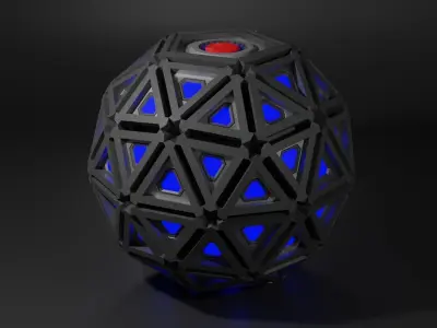 Electro Magnetic Pulse  Grenade 3D model
