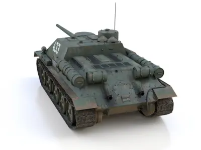 SU-100 - 433 - Soviet Tank Destroyer  3D model
