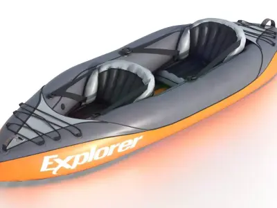 KAYAK explorer inflatable with two seats 3D model