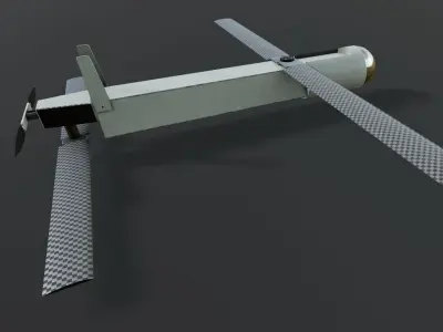 Coyote UAV Low-poly Low-poly 3D model