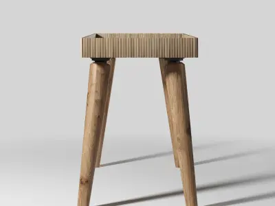 Riva Rattan Coffee Table 3D model