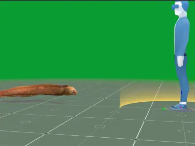 Ocellated Moray Eel Low-poly 3D model