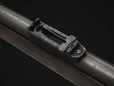 PBR British Martini-Henry Low-poly 3D model