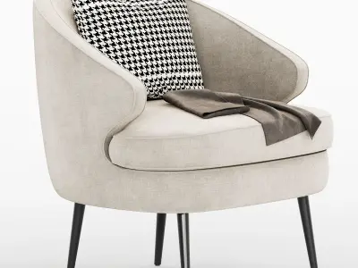 brevik armchair 3D model