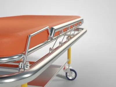 Ambulance Stretcher Low-poly 3D model