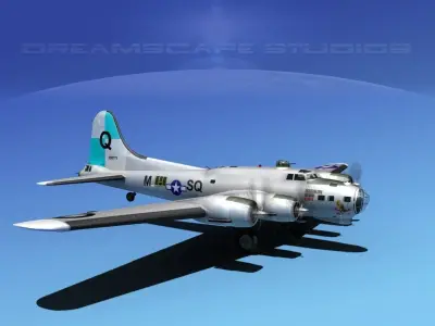 Boeing B-17G Flying Fortress HP V02 3D model