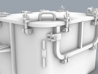 Hatch 2 Low-poly 3D model