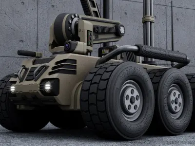 Bomb Disposal Robot 3D model
