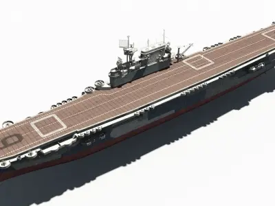 USS Enterprise Low-poly 3D model